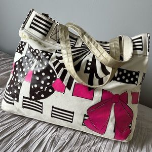 Henri Bendel Oversize Canvas Tote Bag